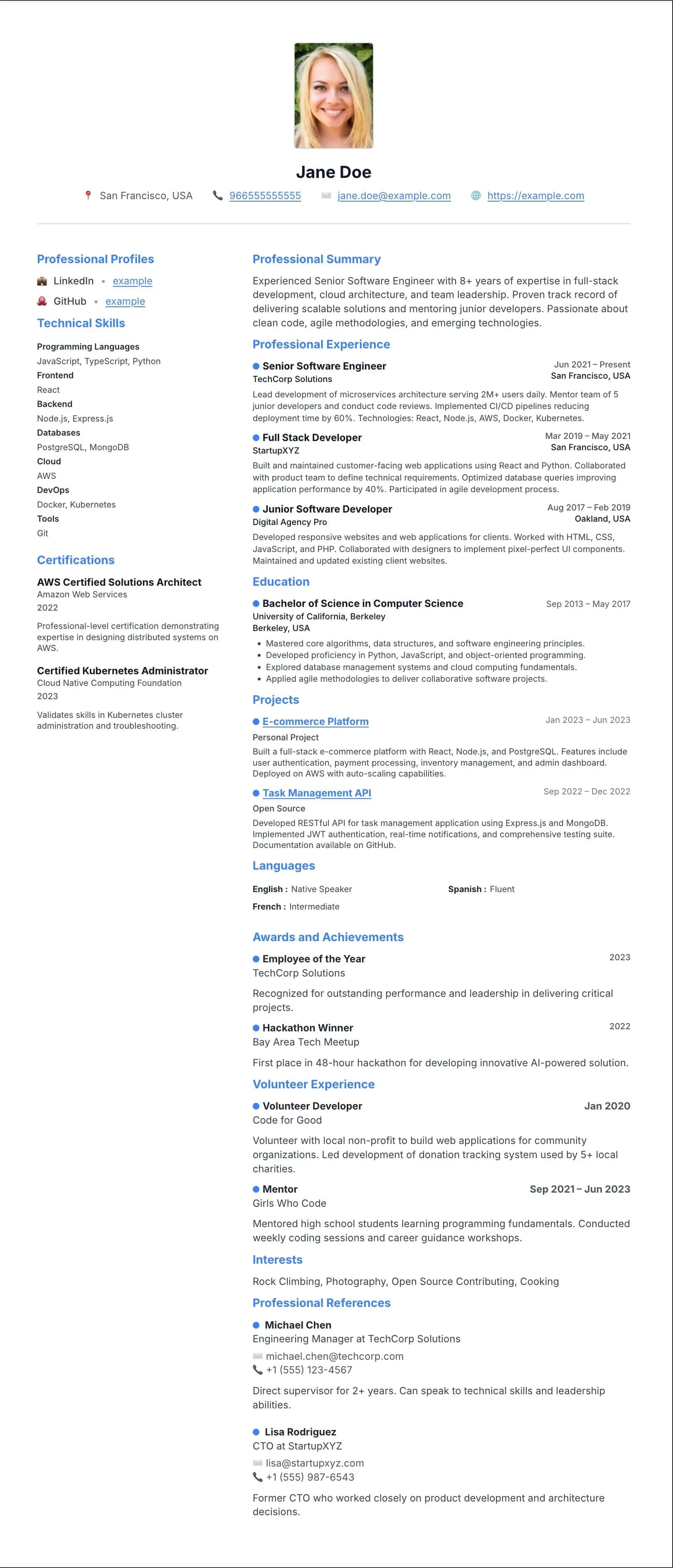 قالب سيرة ذاتية لمدير تسويق بتخطيط واضح ومتوافق مع ATS.