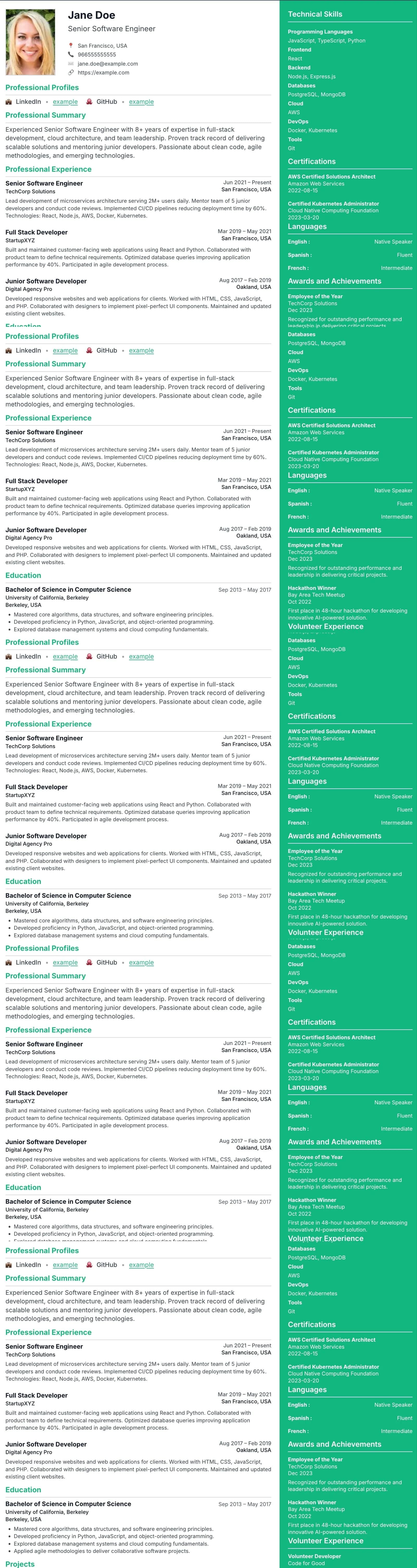 قالب سيرة ذاتية لتغيير المسار المهني بتخطيط واضح ومتوافق مع ATS.